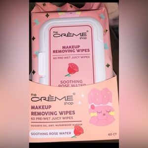 The Crème Shop Makeup Removing Wipes - Soothing Rose Water